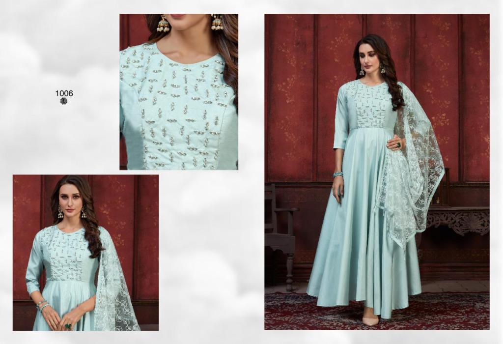 S More Presents Smoke  Kurti And Dupatta  Collection