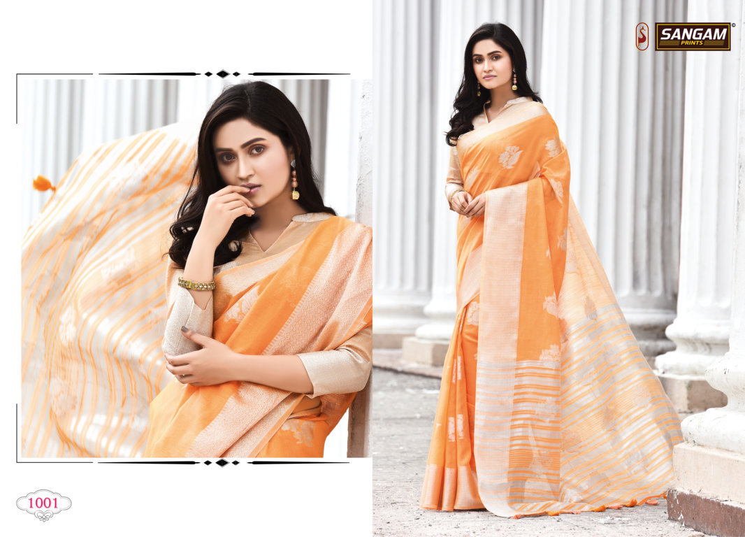 Sangam Presents Pankhudi  Sarees Collection