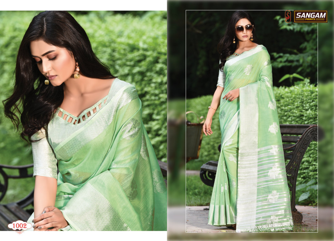 Sangam Presents Pankhudi  Sarees Collection