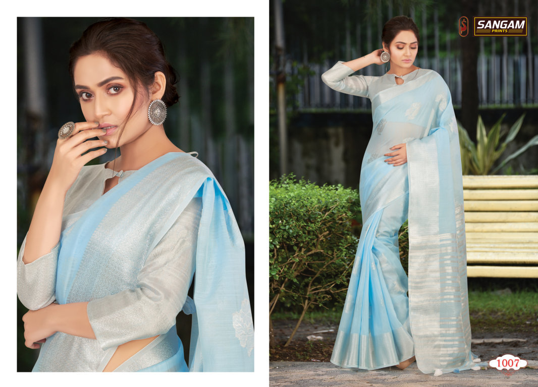 Sangam Presents Pankhudi  Sarees Collection