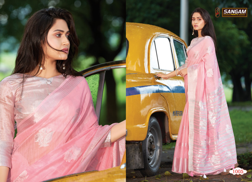 Sangam Presents Pankhudi  Sarees Collection