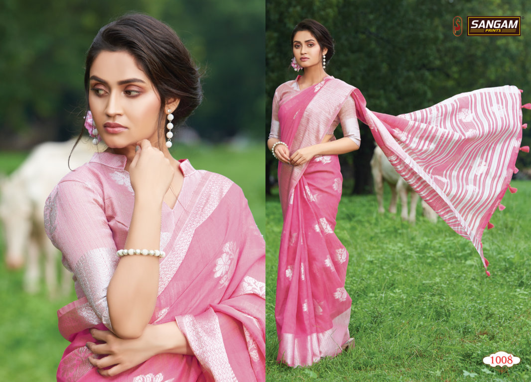 Sangam Presents Pankhudi  Sarees Collection