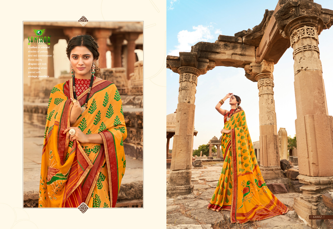 Sanskar Presents  Fashion Week  Printed Sarees Collection