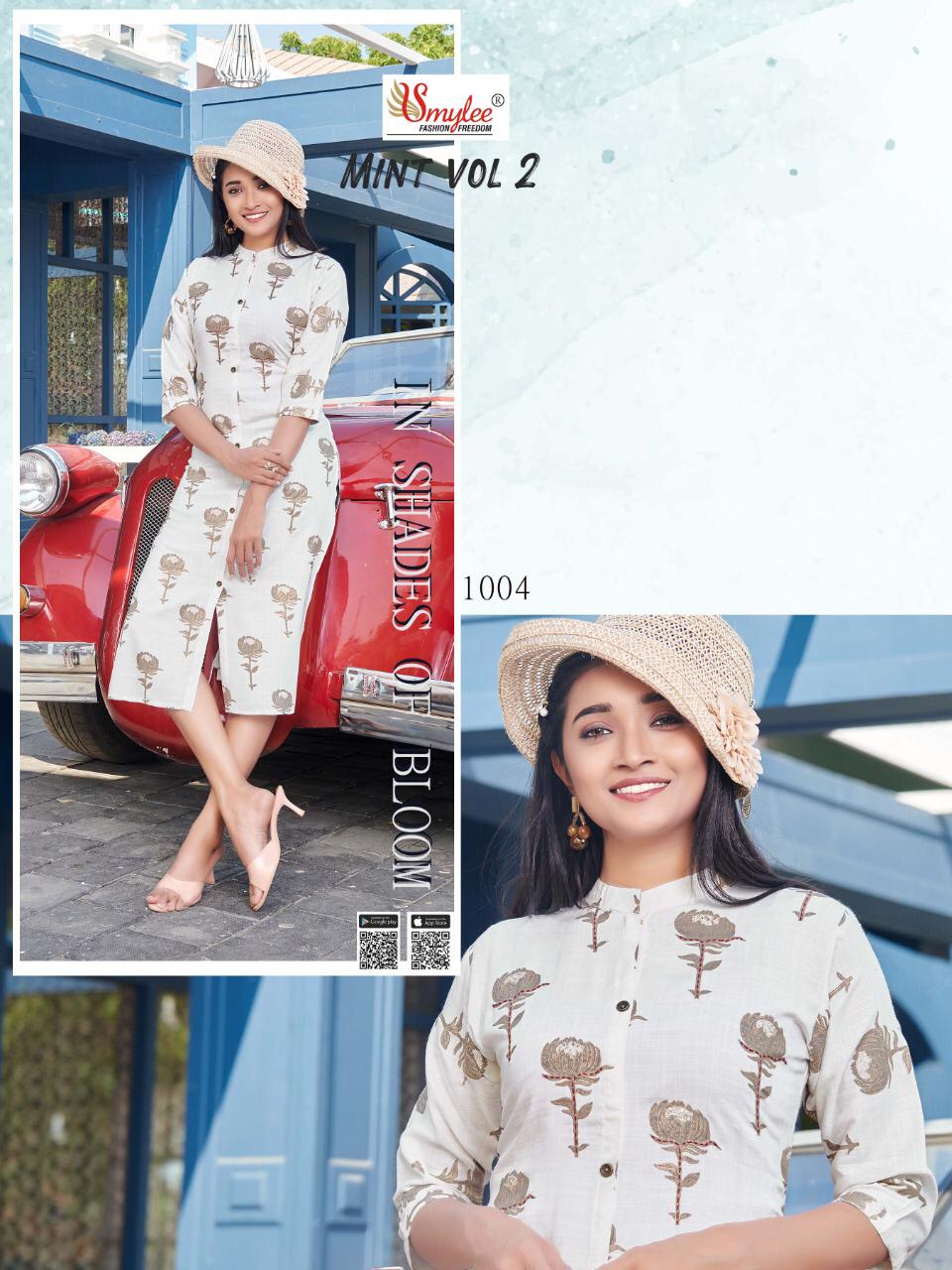 Smylee Presents  Mint Vol  2 Casual Wear Kurti Collection