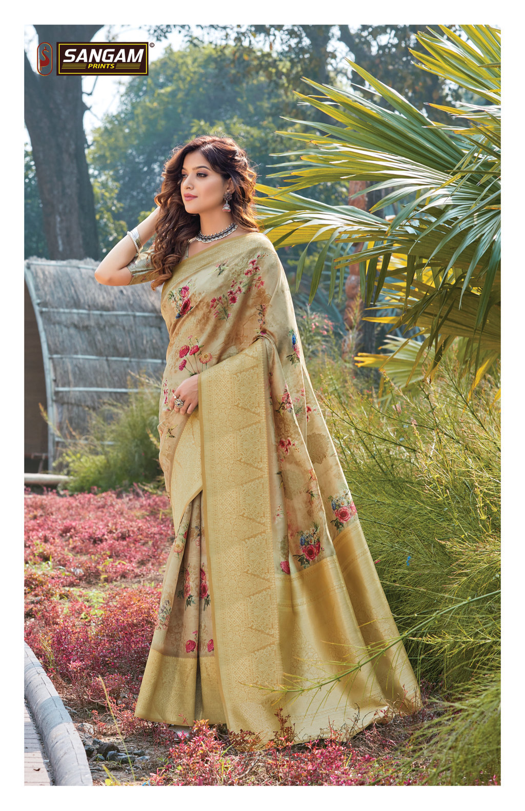 Sangam Presents Roop Shringar Digital Print Silk Sarees Collection