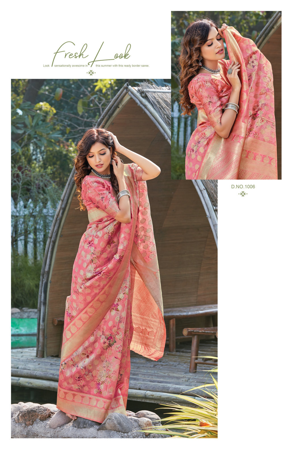 Sangam Presents Roop Shringar Digital Print Silk Sarees Collection