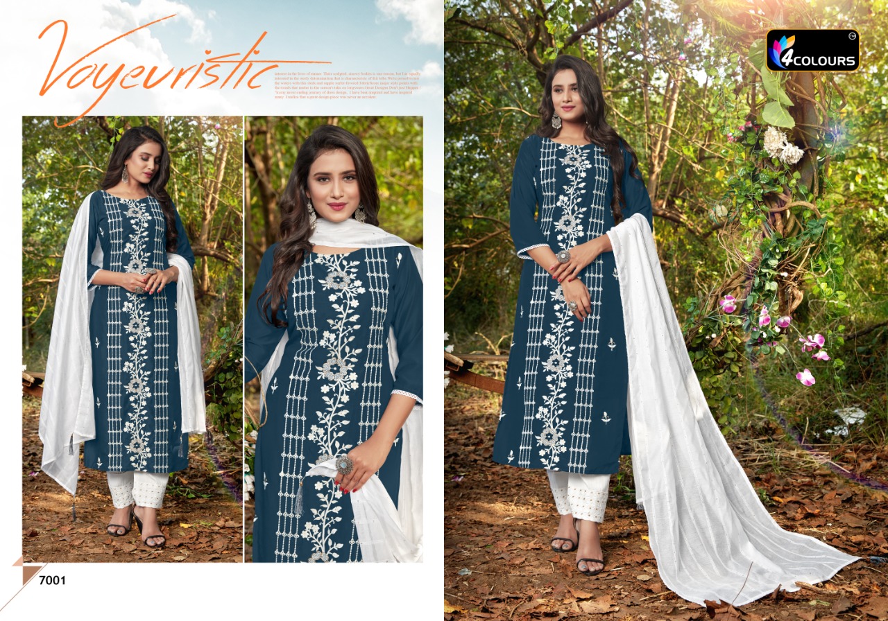 4colours Presents  Lakhnavi Designer  Kurti Collection