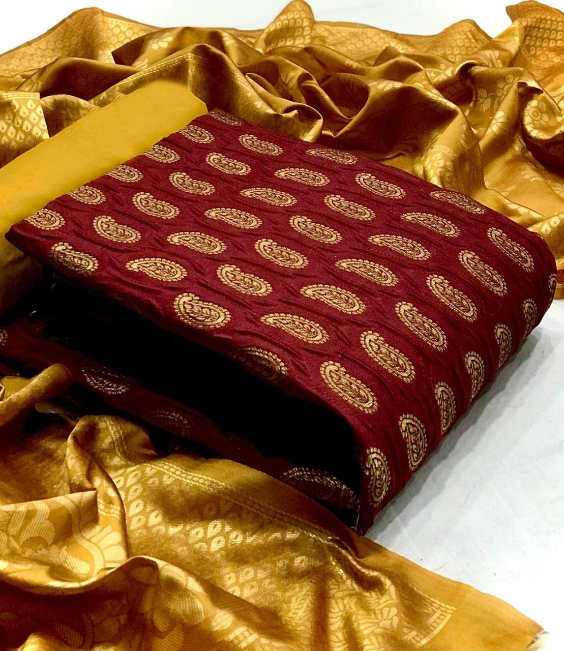 Banarasi Silk Vol  27 Casual Wear Dress Material