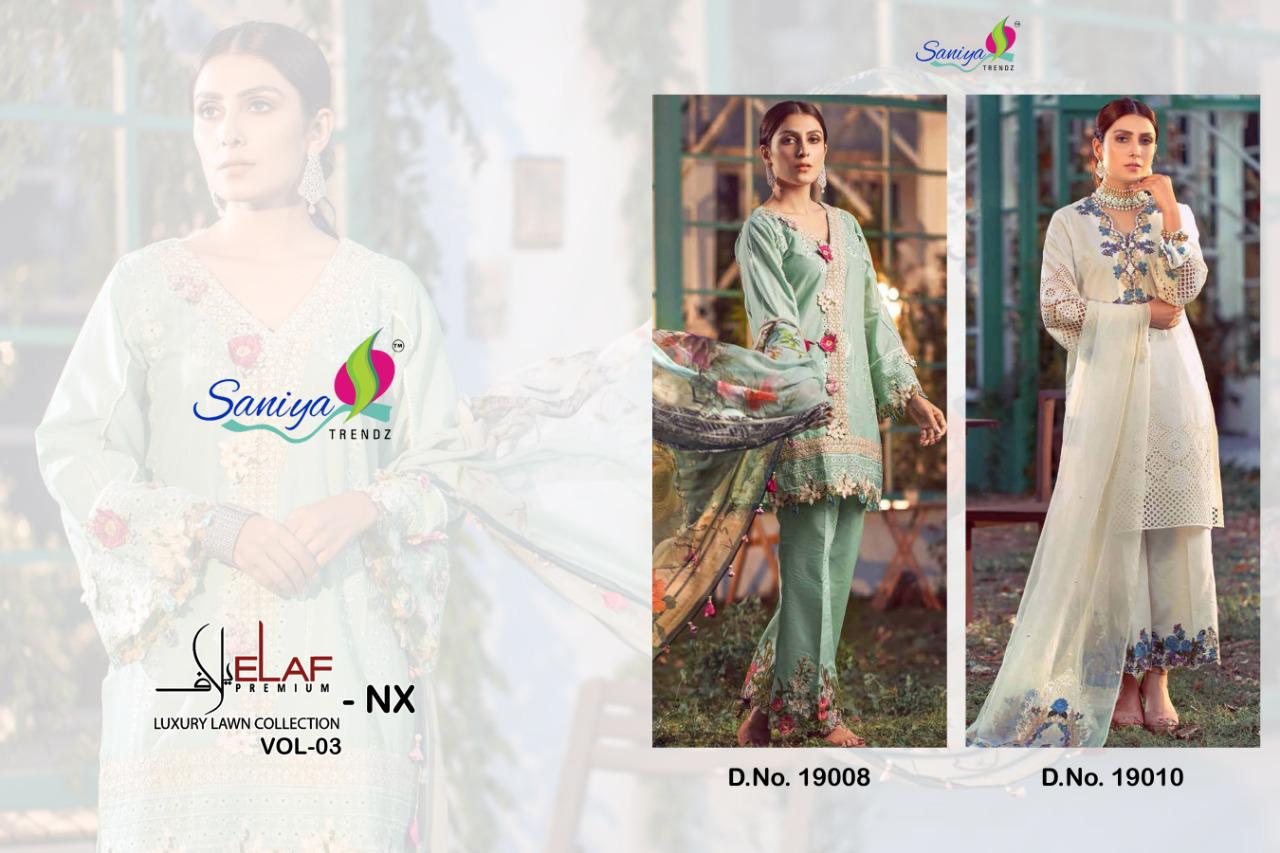 Saniya Presents  Elaaf Vol  3 Nx Pakistani Salwar Suits