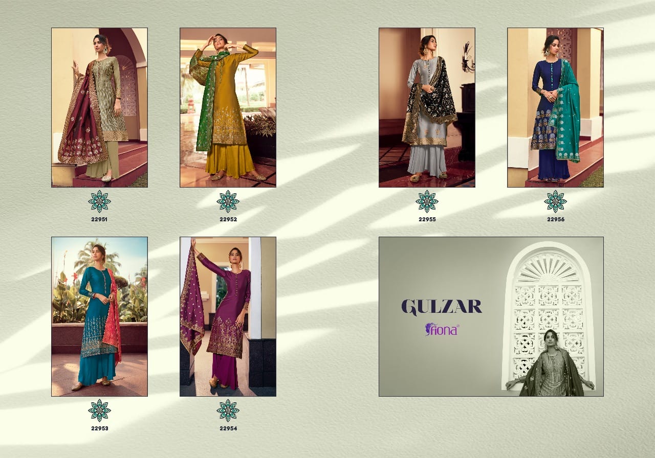 Fiona  Presents Gulzar 22951 Series Designer Salwar Suits