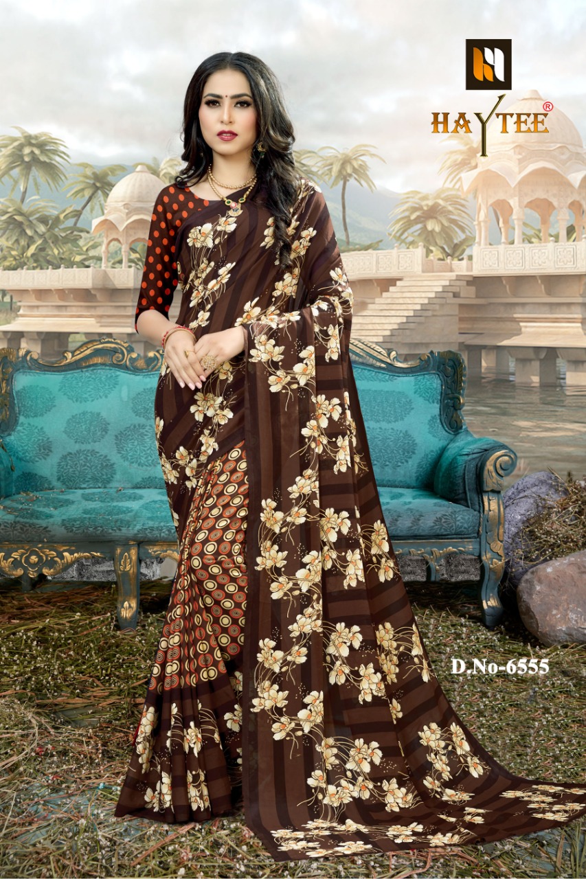 Haytee Presents  Double Dhamaka 60  Printed Sarees Collection