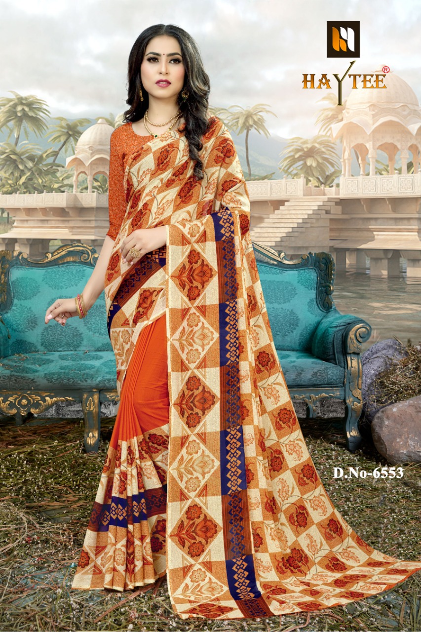 Haytee Presents  Double Dhamaka 60  Printed Sarees Collection