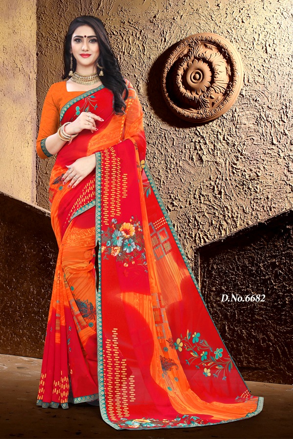 Haytee Presents  Gmail  Vol 86 Printed Saree Collection