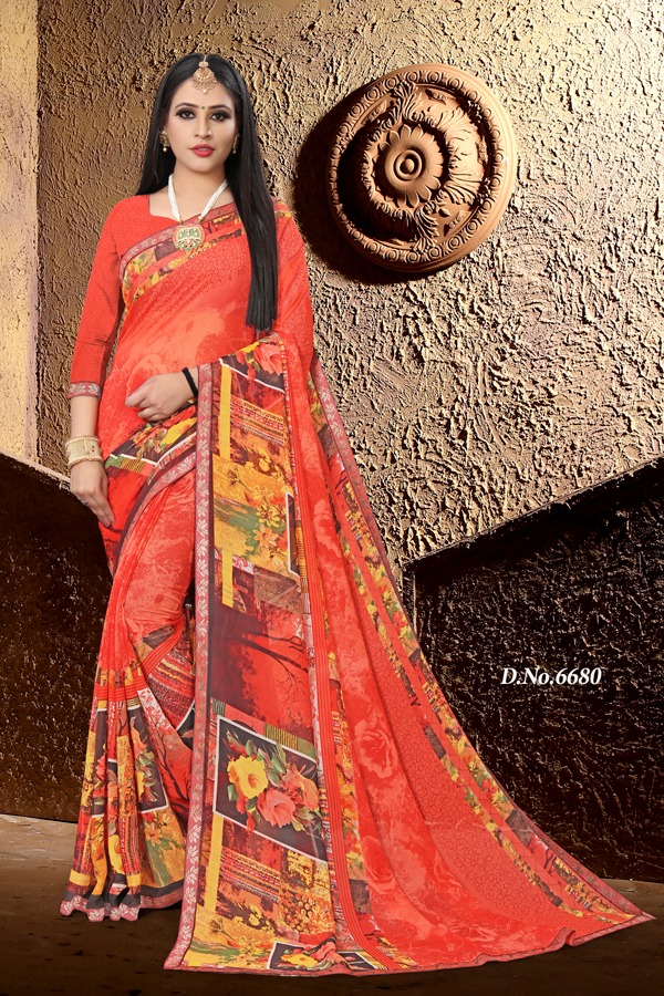 Haytee Presents  Gmail  Vol 86 Printed Saree Collection