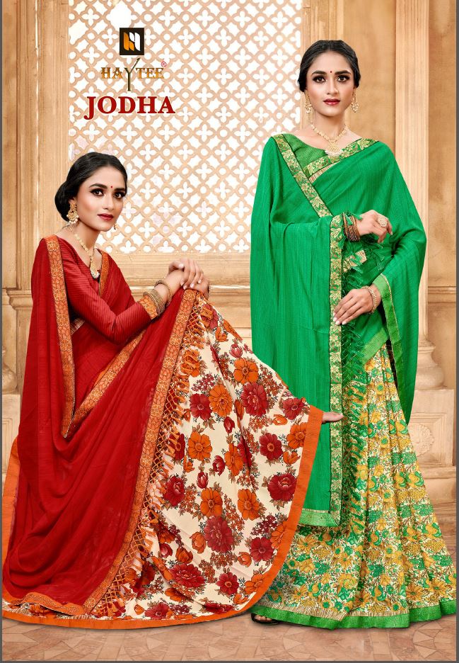 Haytee Presents Jodha Casual Wear Sarees Collection