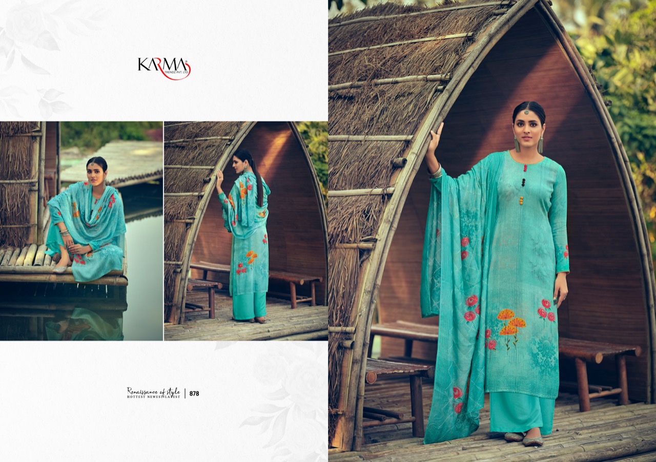 Karma Presents  Riwaaz 873 Printed Salwar Kameez