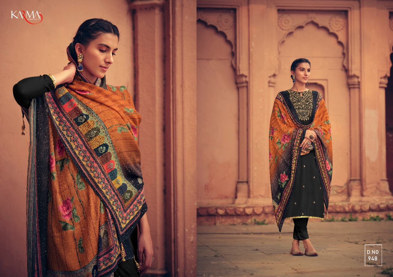 Karmar Presents Sabah 945 Series Designer Salwar Suits