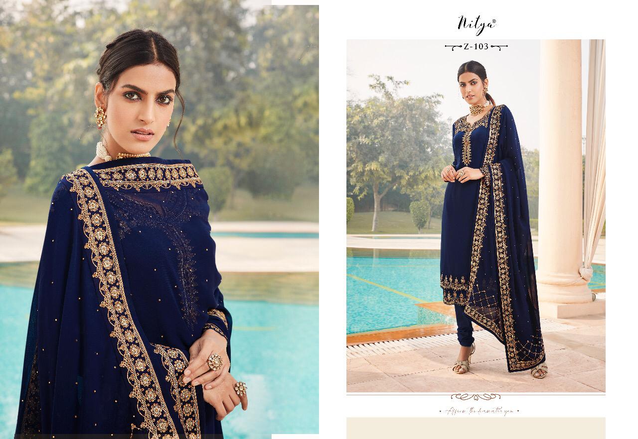 Lt Nitya Presents Zyrah Designer  Salwar Suits