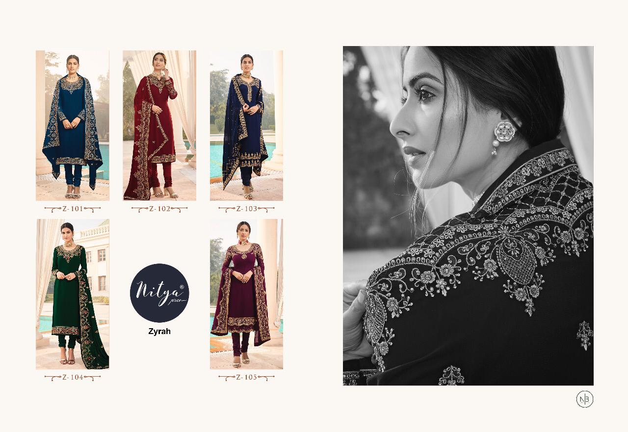 Lt Nitya Presents Zyrah Designer  Salwar Suits