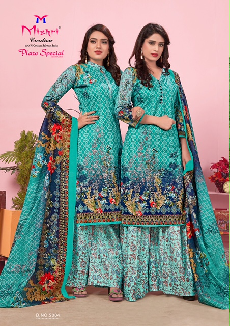 Mishri Presents  Plazo Special Karachi Cotton Vol 5 Dress Materials Collection