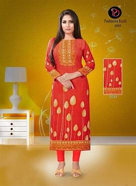 Poorvi Presents  Pashmina Vol 2 Printed Kurti Collection