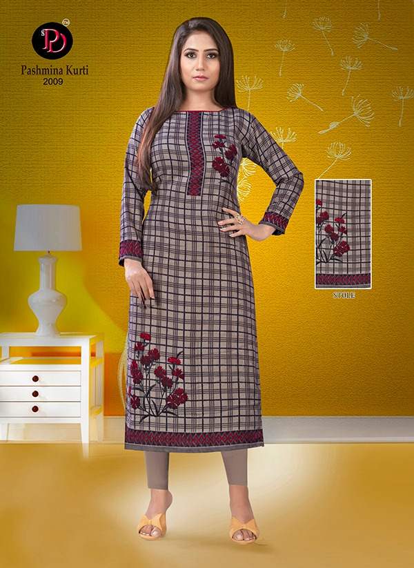 Poorvi Presents  Pashmina Vol 2 Printed Kurti Collection