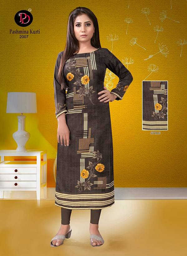 Poorvi Presents  Pashmina Vol 2 Printed Kurti Collection