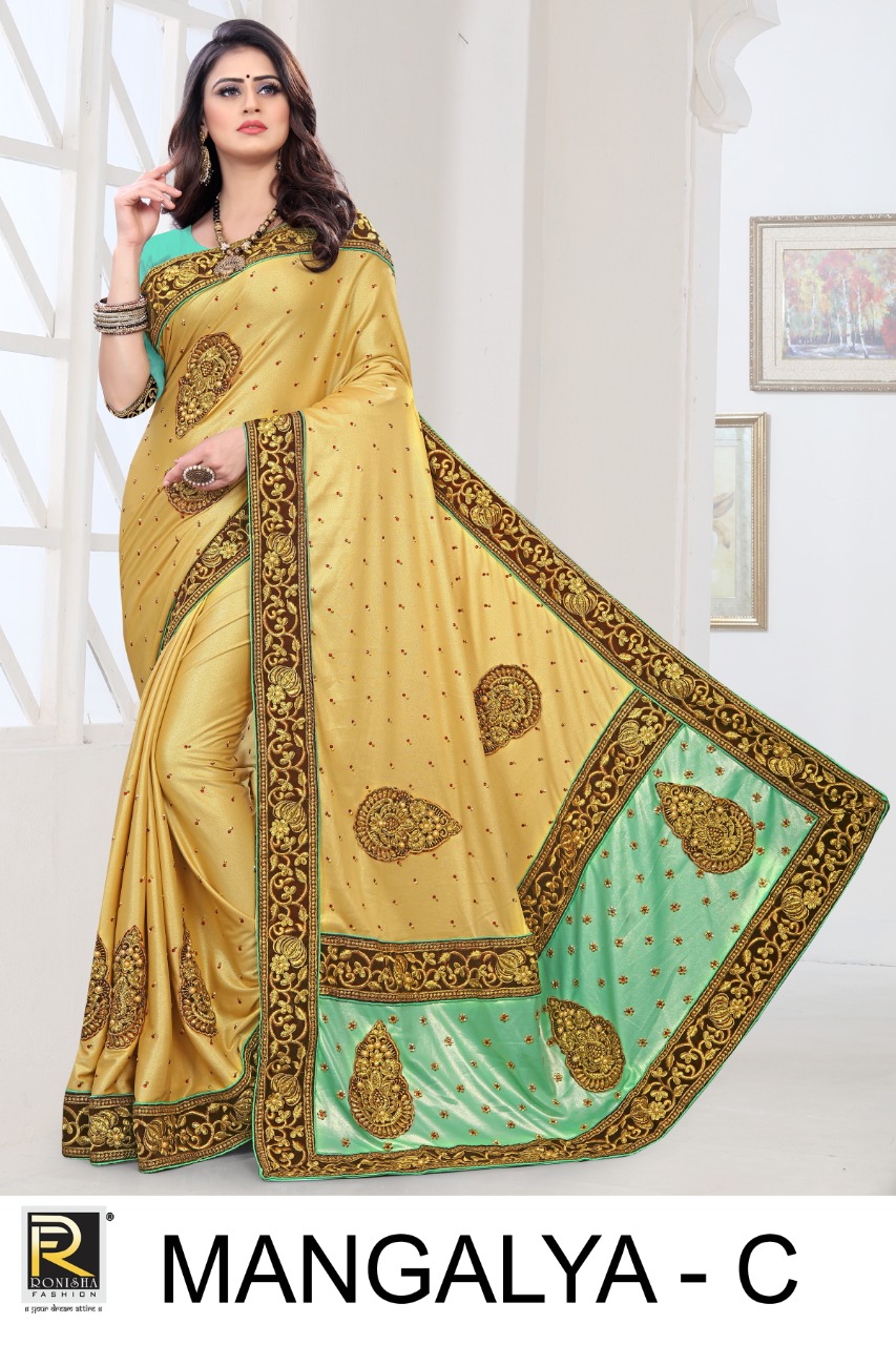 Silk Sarees : Cream soft lichi silk jacquard weaving work ...