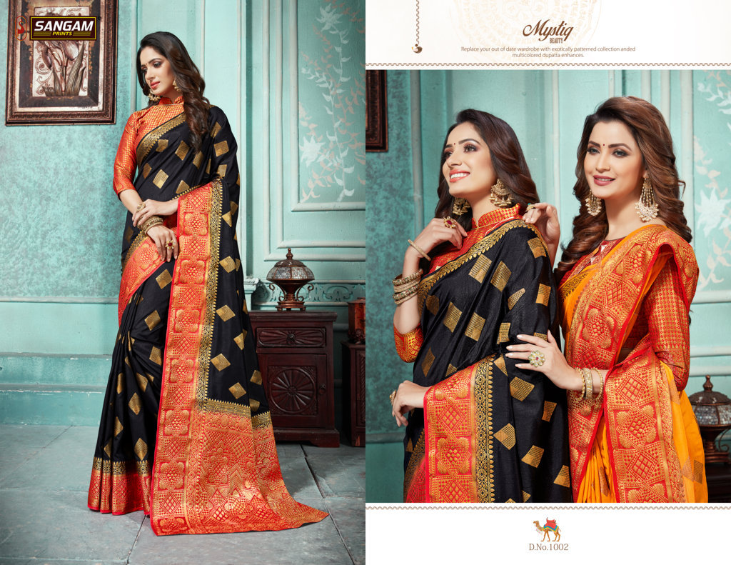 Sangam Presents Rosie Silk Nylon Silk Sarees