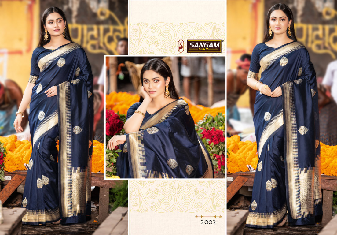 Sangam Presents Manyavar Pure Soft Silk Saree Collection