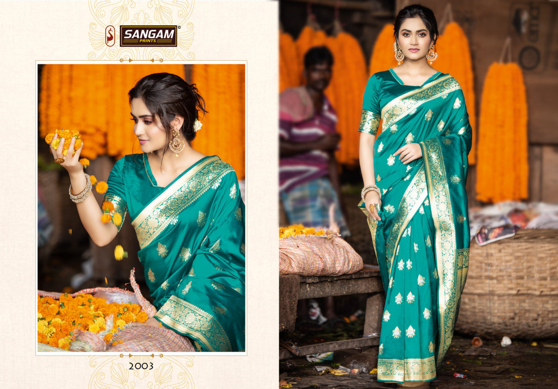 Sangam Presents Manyavar Pure Soft Silk Saree Collection