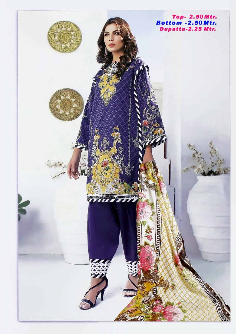 Aaliya Karachi Cotton Vol  17 Dress Materials Collection