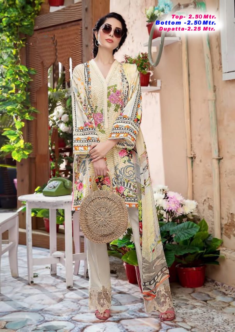 Aaliya Karachi Cotton Vol  17 Dress Materials Collection