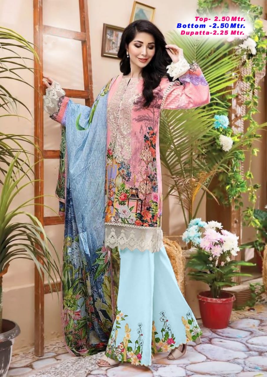 Aaliya Karachi Cotton Vol  17 Dress Materials Collection