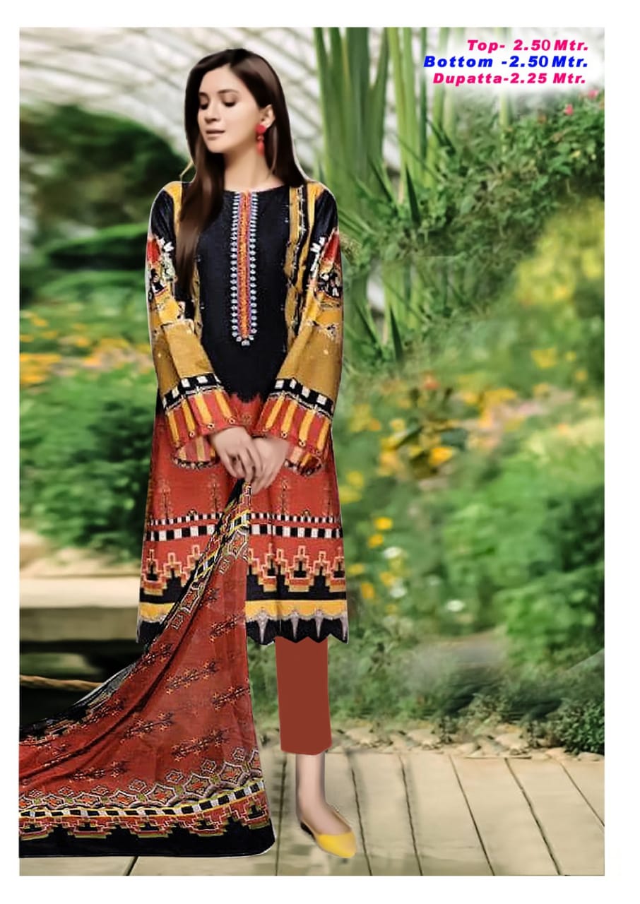 Aaliya Karachi Cotton Vol  17 Dress Materials Collection