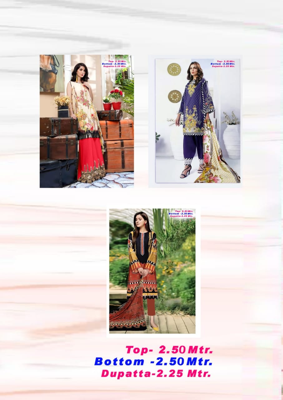 Aaliya Karachi Cotton Vol  17 Dress Materials Collection