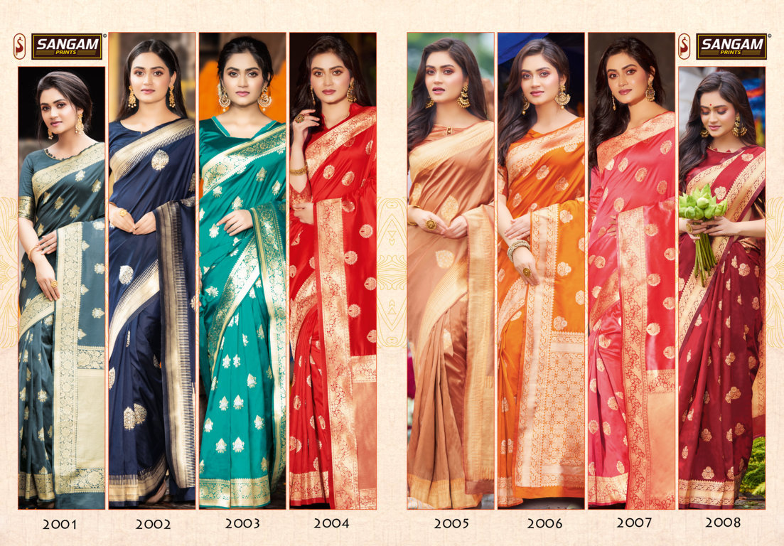 Sangam Presents Manyavar Pure Soft Silk Saree Collection