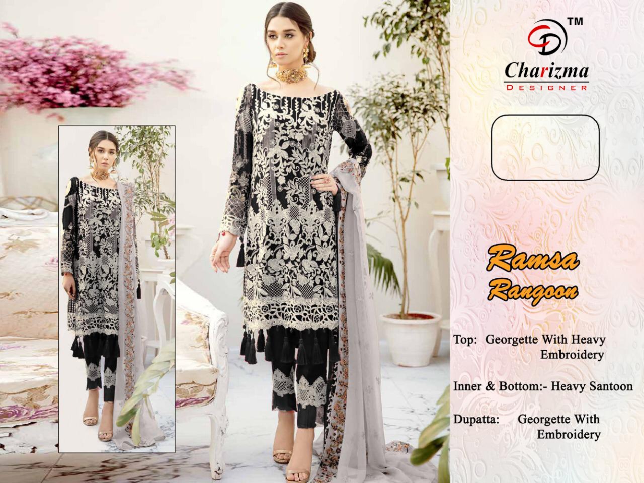 Charizma Presents  Ramsha Ragoon Pakistani Salwar Suits