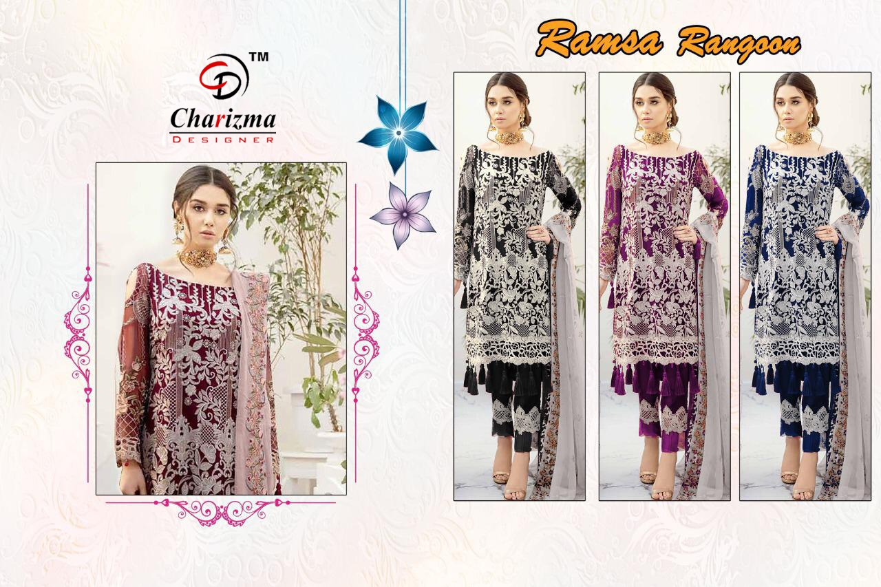 Charizma Presents  Ramsha Ragoon Pakistani Salwar Suits