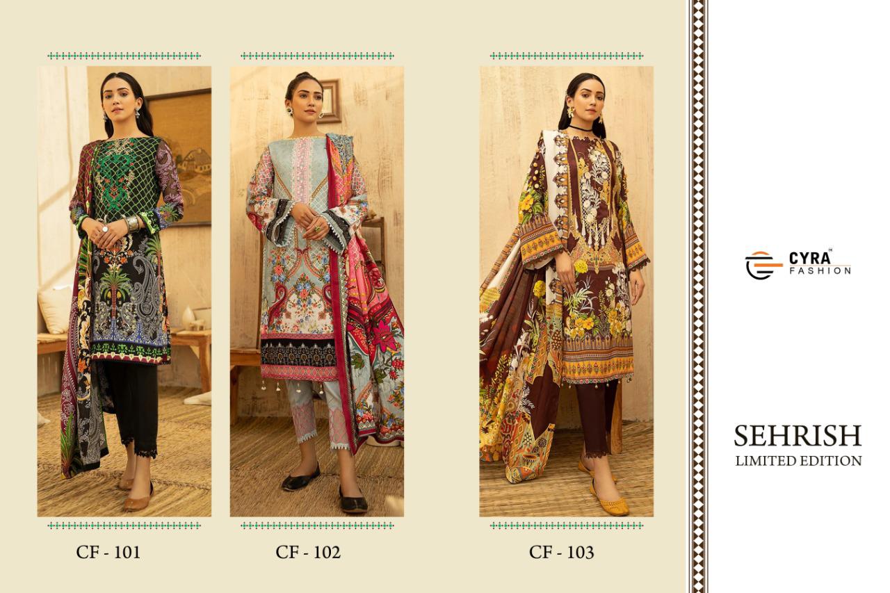 Cyra Presents  Sehrish Limited Edition Pakistani Salwar Suits