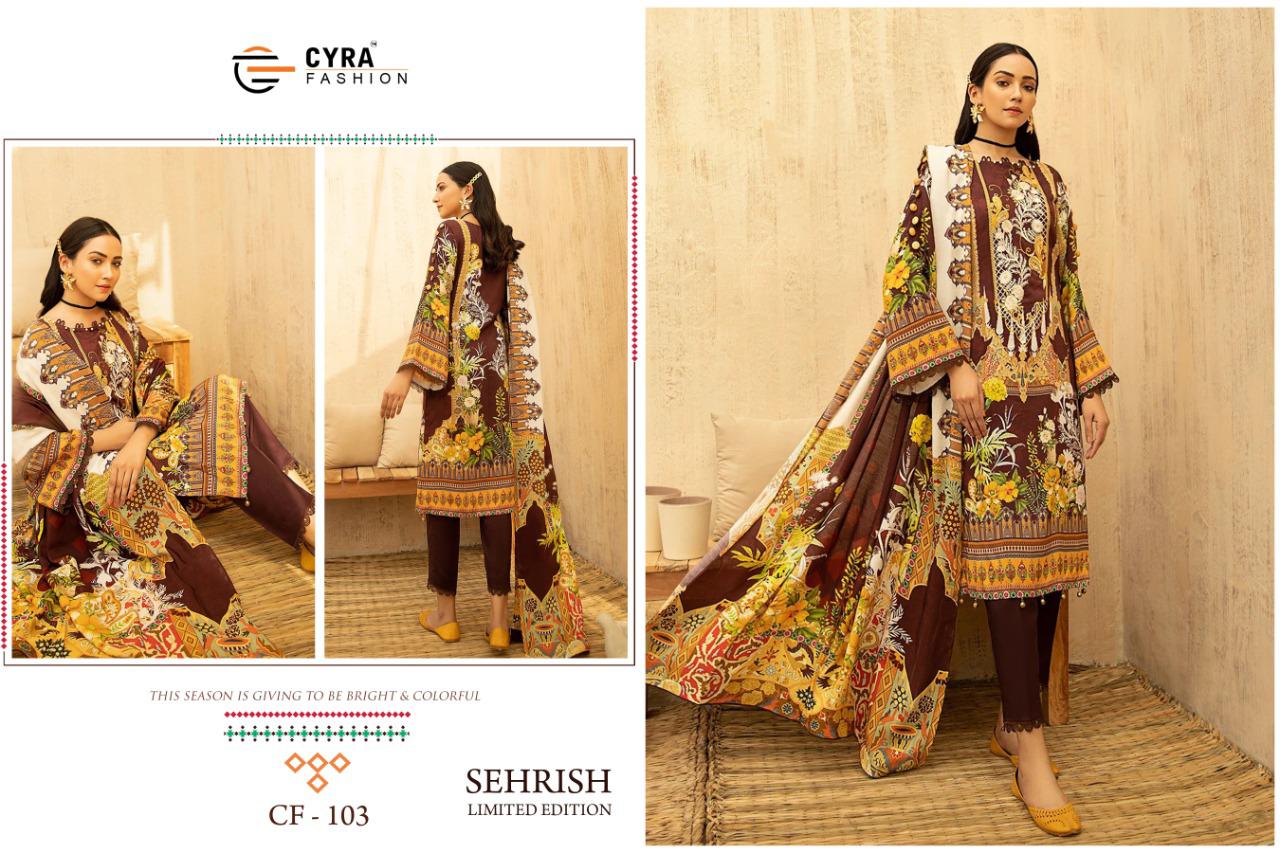 Cyra Presents  Sehrish Limited Edition Pakistani Salwar Suits