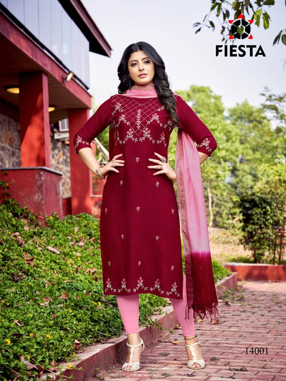 Fiesta Presents Russia Queen Kurti  With Dupatta  Collection