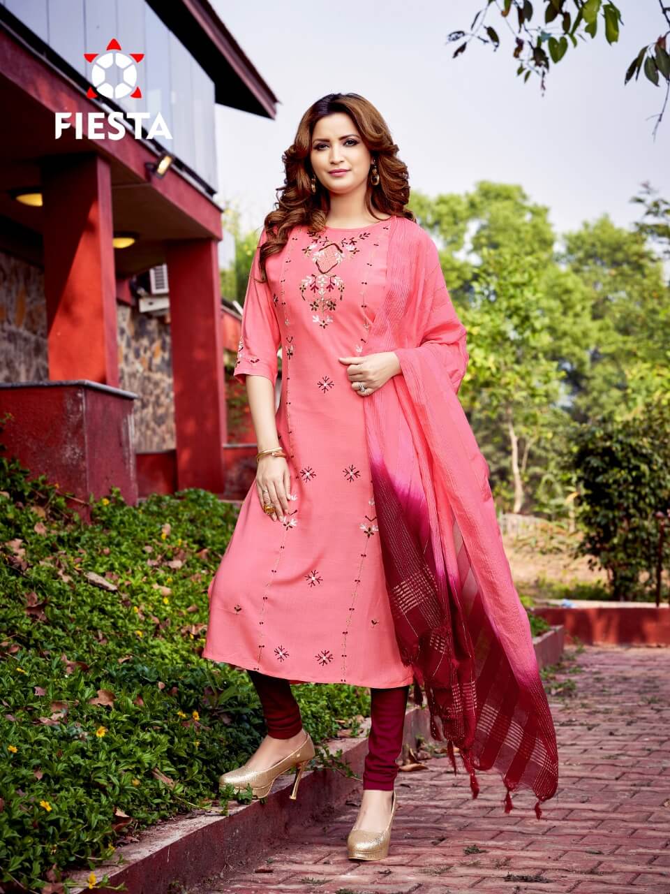 Fiesta Presents Russia Queen Kurti  With Dupatta  Collection