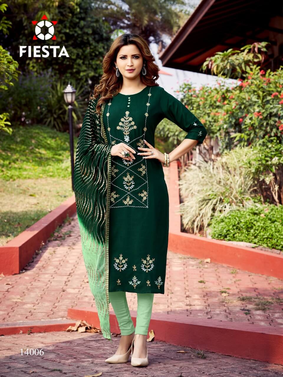 Fiesta Presents Russia Queen Kurti  With Dupatta  Collection