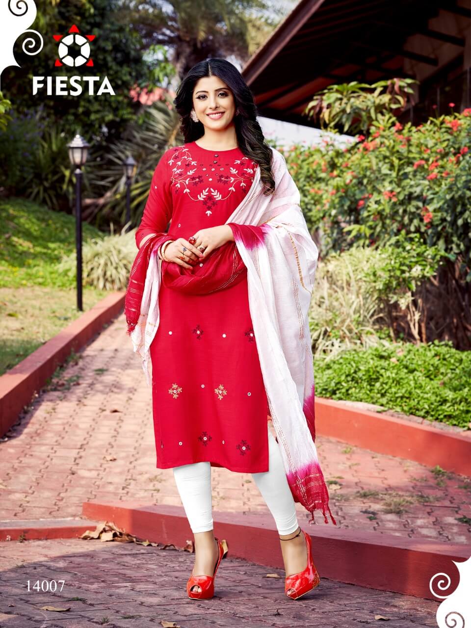 Fiesta Presents Russia Queen Kurti  With Dupatta  Collection