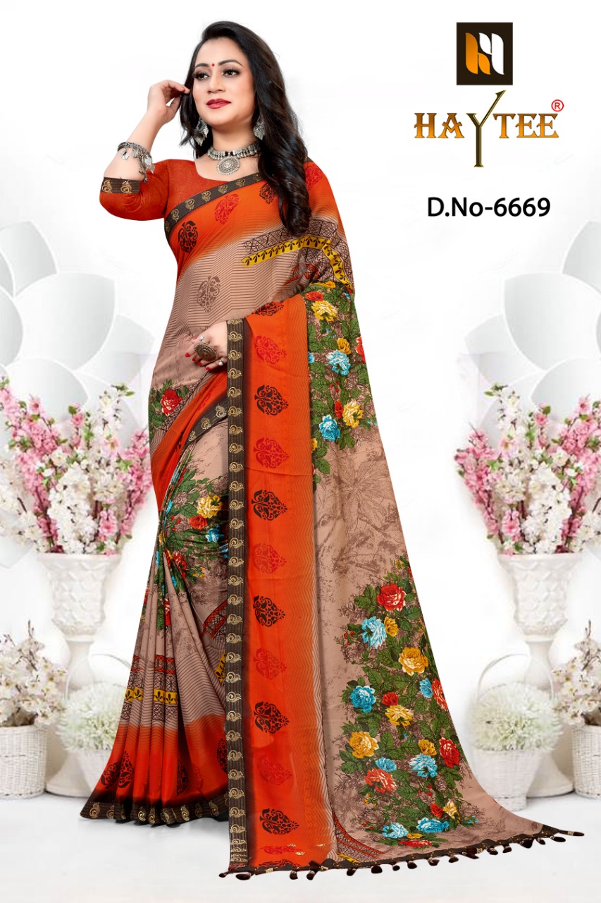 Haytee Presents Avantika  Vol 36  Printed Saree Collection