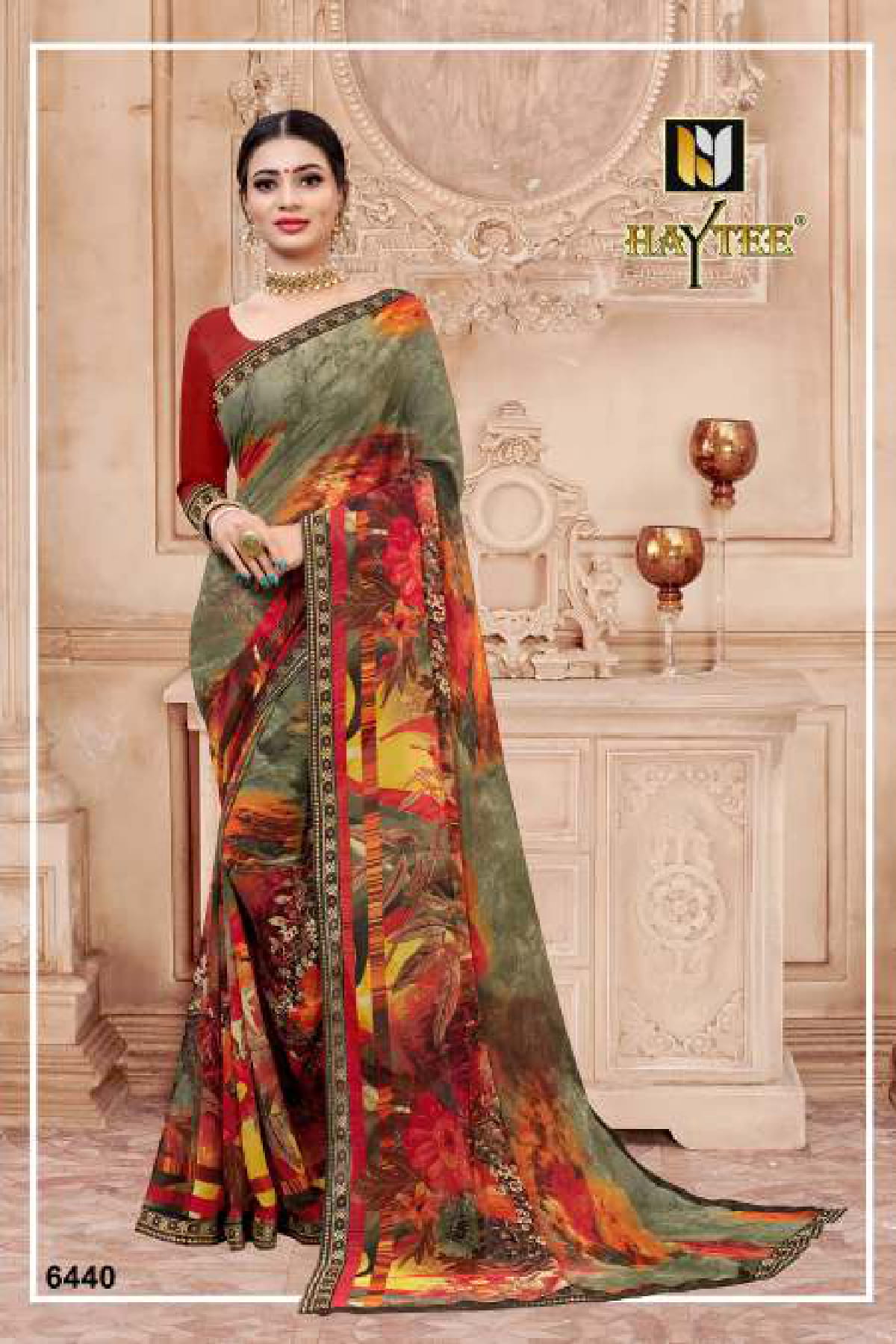 Regular wear Gujarati Printed saree at Rs.2645/Piece in chennai offer by  RAJSHRI FASHIONS