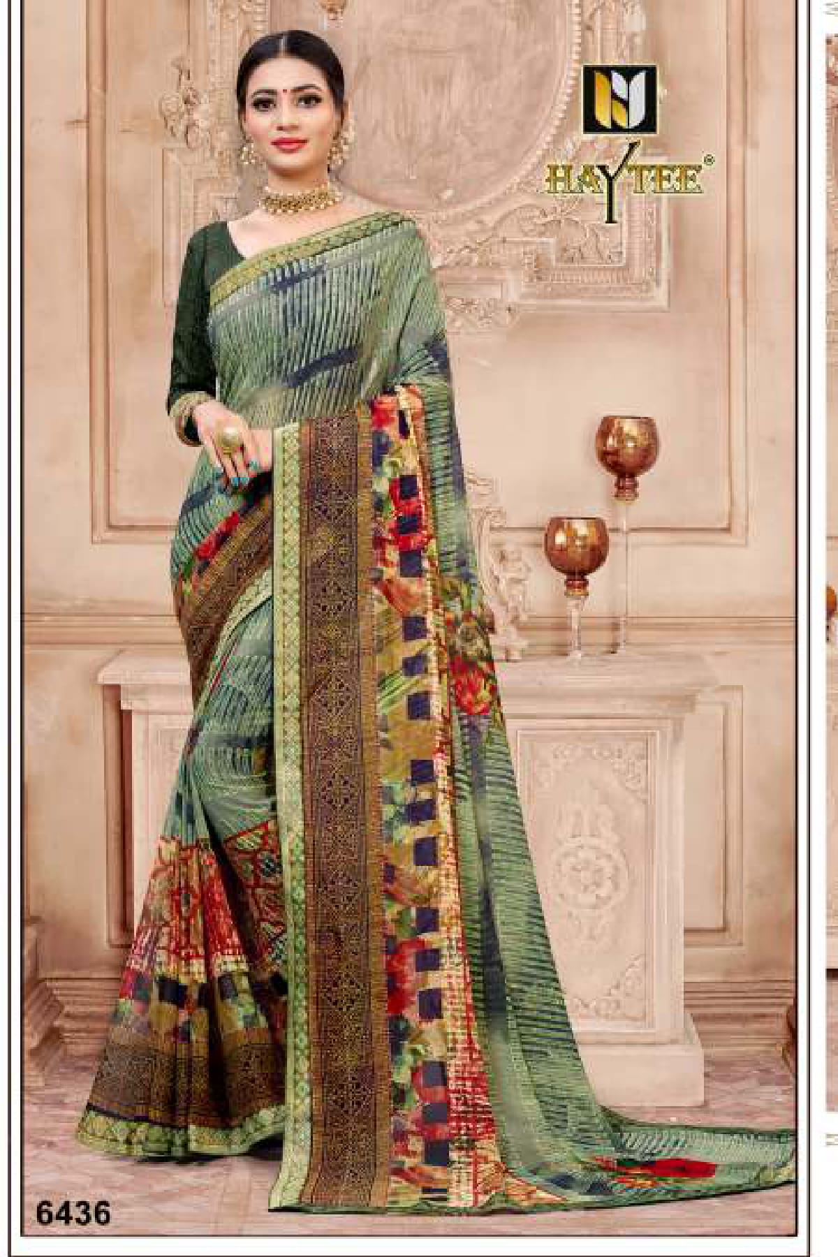 Haytee Presents  Seosons Regular Wear Printed Sarees Collection