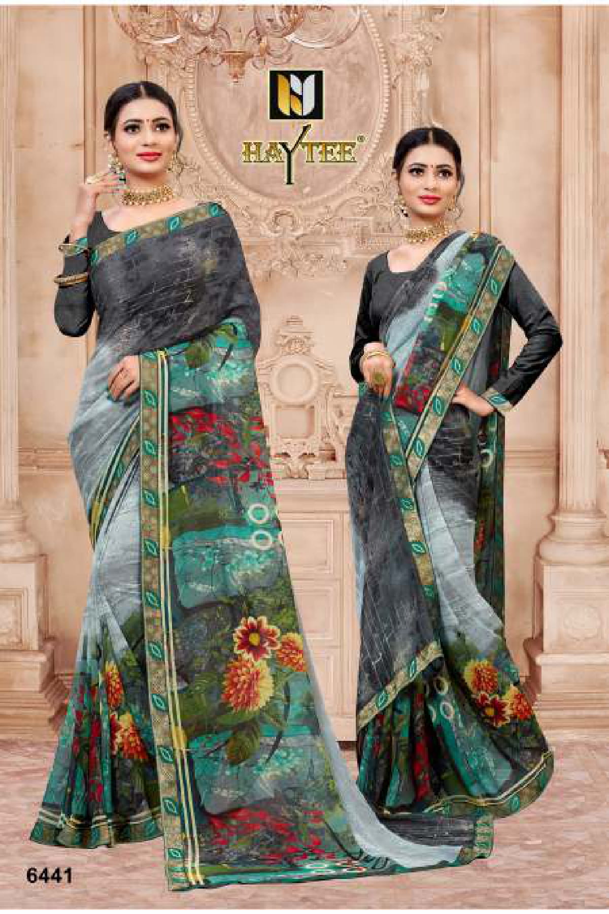 Haytee Presents  Seosons Regular Wear Printed Sarees Collection