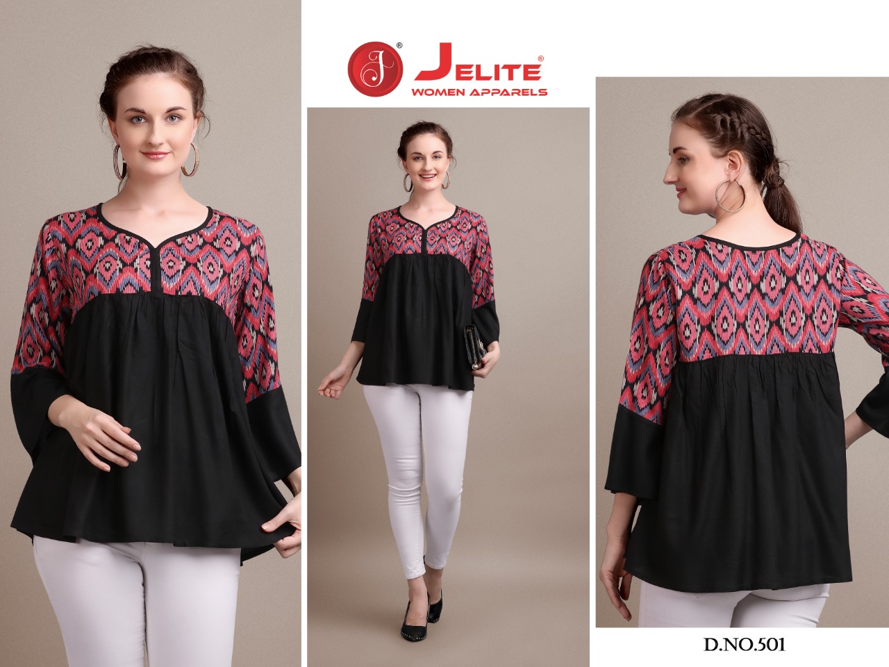 Jelite  Presents  Camellia Stylish Printed Top Collection